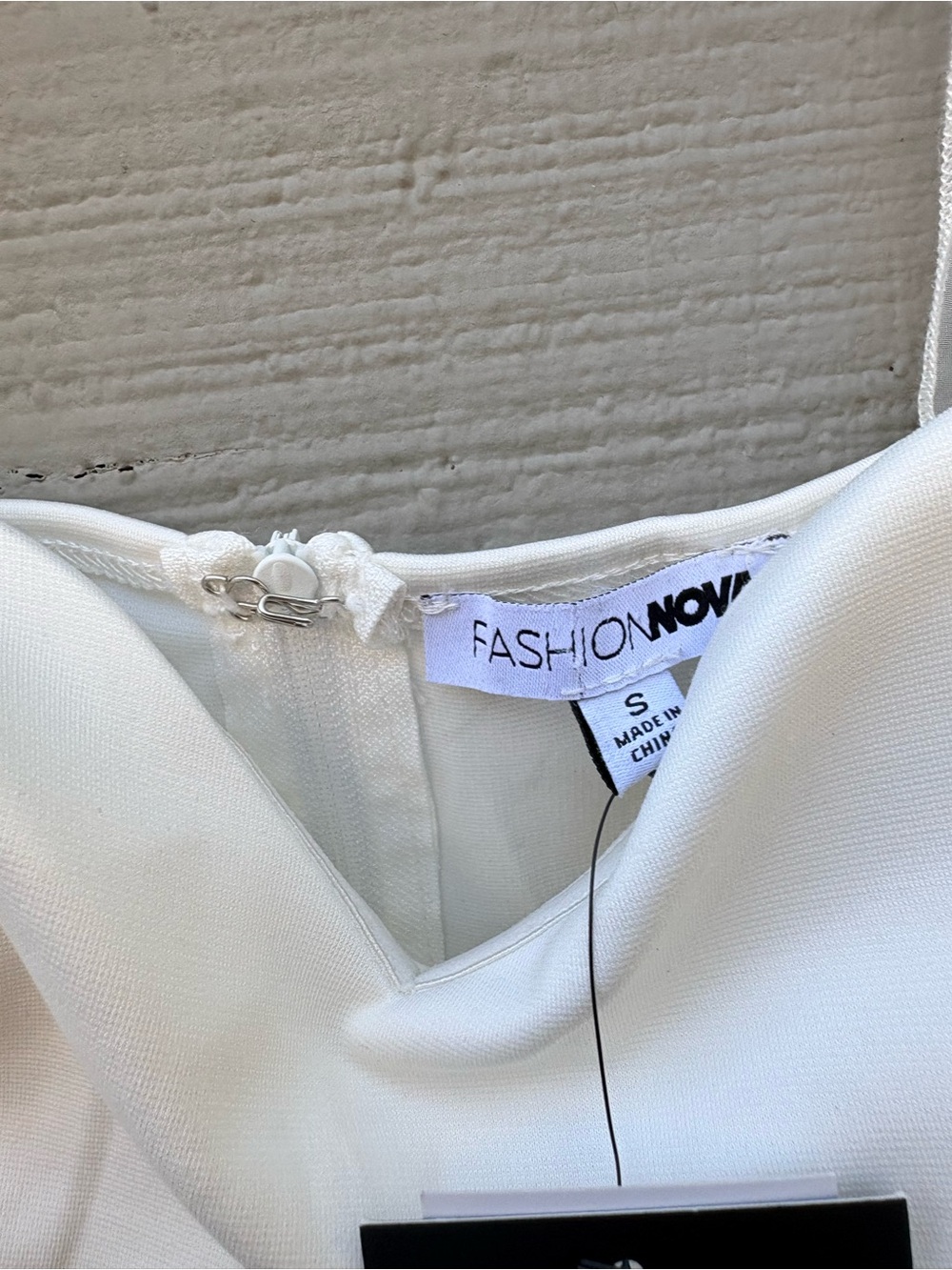 NWT Fashion Nova White Corset Bodysuit Sheer Tulle Straps - Picture 4 of 9